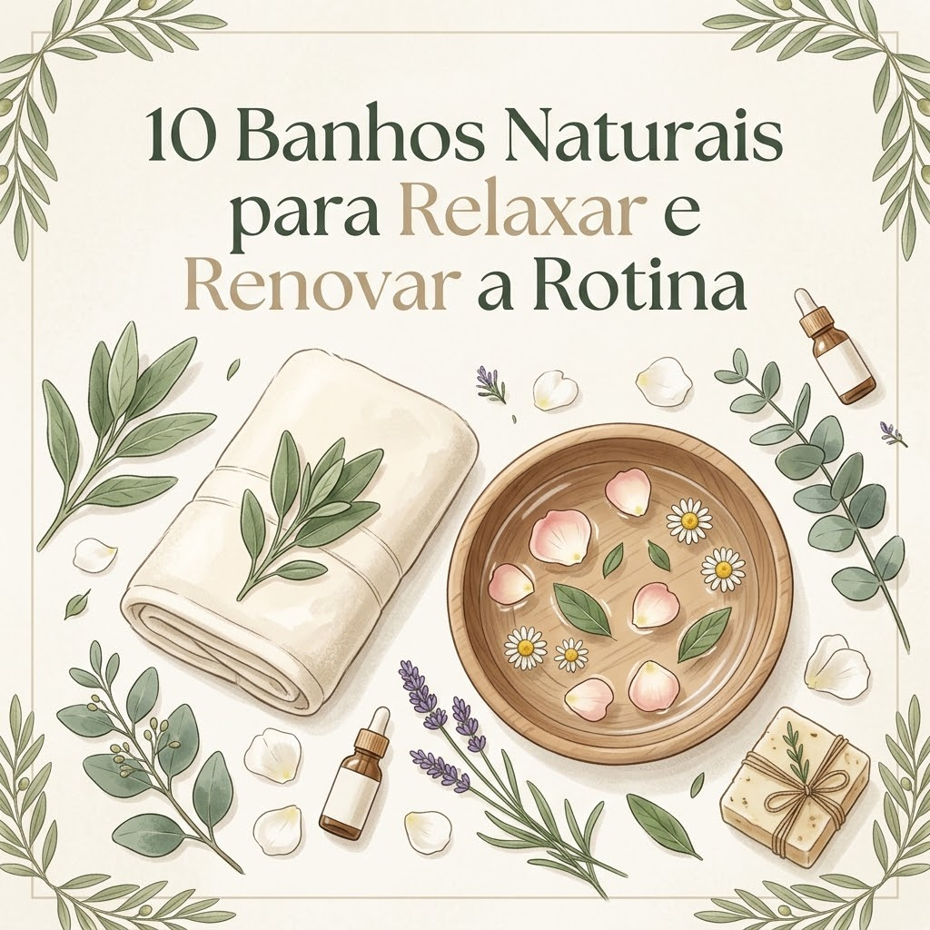 Capa do bônus 10 Banhos Naturais para Relaxar e Renovar a Rotina